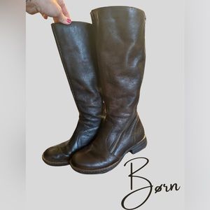 Born Womens 7.5 M leather riding boots